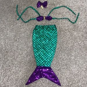Baby girl mermaid Halloween costume size 3 months